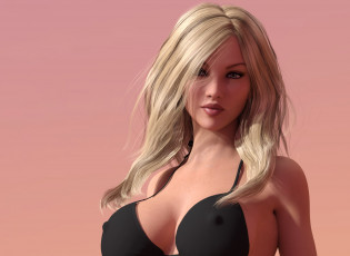 Картинка 3д+графика люди+ people фон взгляд девушка