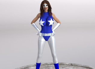 Картинка 3д+графика фантазия+ fantasy девушка взгляд фон