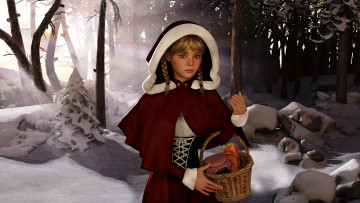 Картинка 3д+графика люди+ people девушка фон взгляд