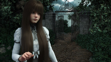 Картинка 3д+графика люди+ people фон взгляд девушка