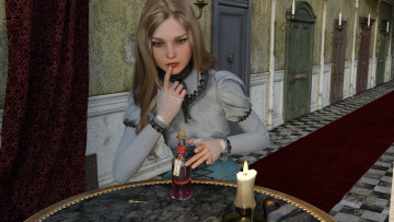 Картинка 3д+графика люди+ people фон взгляд девушка