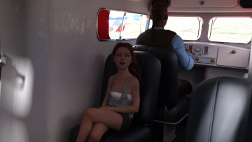 Картинка 3д+графика люди+ people взгляд фон девушка