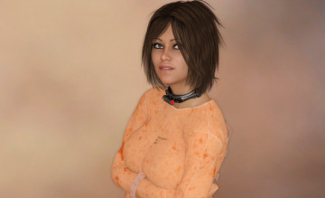 Картинка 3д+графика фантазия+ fantasy фон взгляд девушка