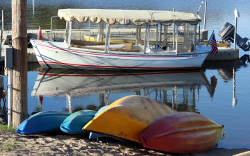 обоя корабли, разные вместе, лодки, катер