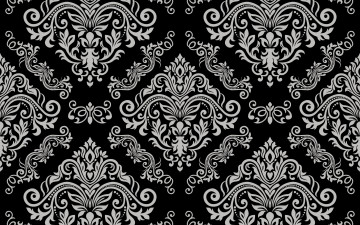 Картинка векторная+графика графика+ graphics pattern vintage серый floral vector grey черный seamless background орнамент element