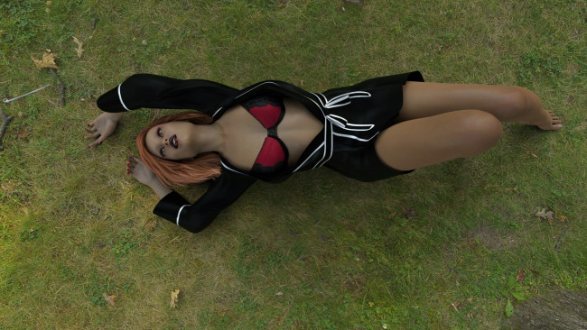 Обои картинки фото 3д графика, люди , people, фон, взгляд, девушка