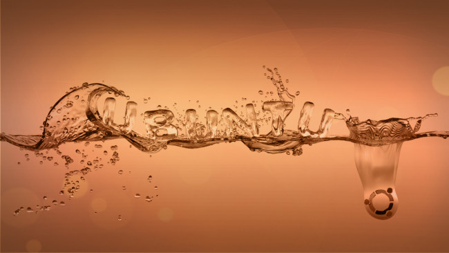 Обои картинки фото компьютеры, ubuntu linux, фон, логотип