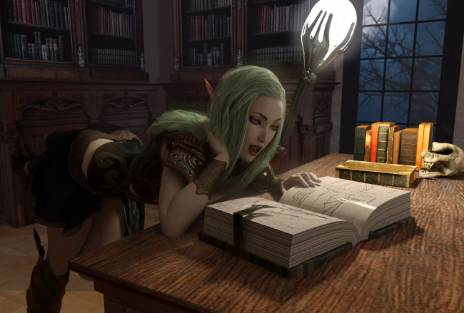 Обои картинки фото 3д графика, эльфы , elves, фон, взгляд, эльфийка