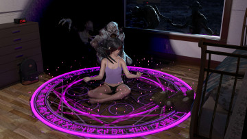 Картинка 3д+графика фантазия+ fantasy девушка взгляд фон