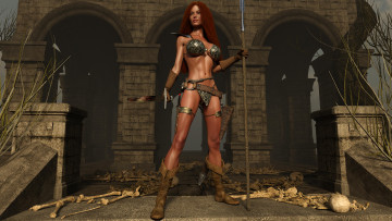 Картинка 3д+графика фантазия+ fantasy девушка взгляд фон