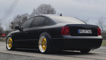 Картинка автомобили volkswagen черный золото