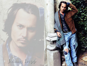Картинка мужчины johnny+depp актер куртка шарф джинсы дырки