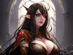 Картинка фэнтези эльфы нейросети графика нейроарт ai art нейронные сети рисунки нейро искусство