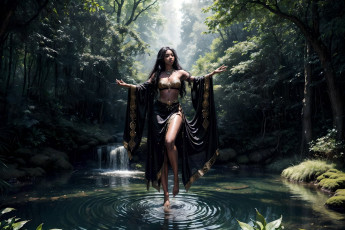 Картинка фэнтези девушки нейросети графика нейроарт ai art нейронные сети рисунки нейро искусство