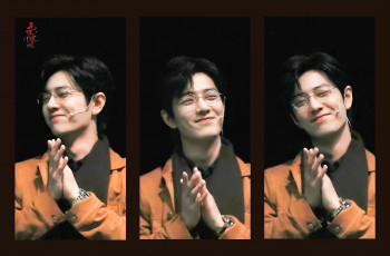 Картинка мужчины xiao+zhan актер куртка очки