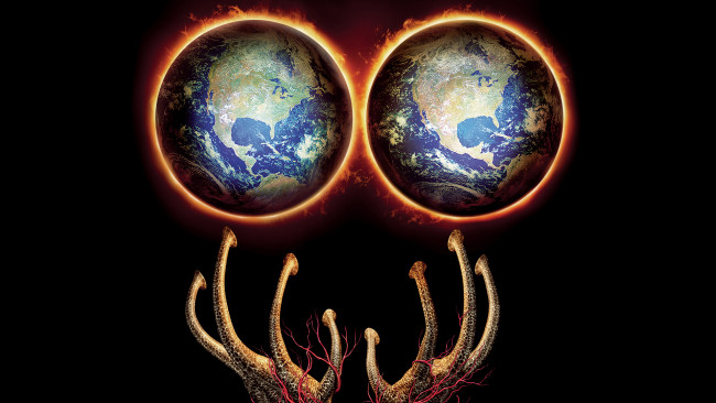 Обои картинки фото кино фильмы, scary movie 4, щупальца, земля