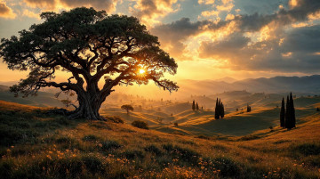 Картинка 3д+графика природа+ nature дерево