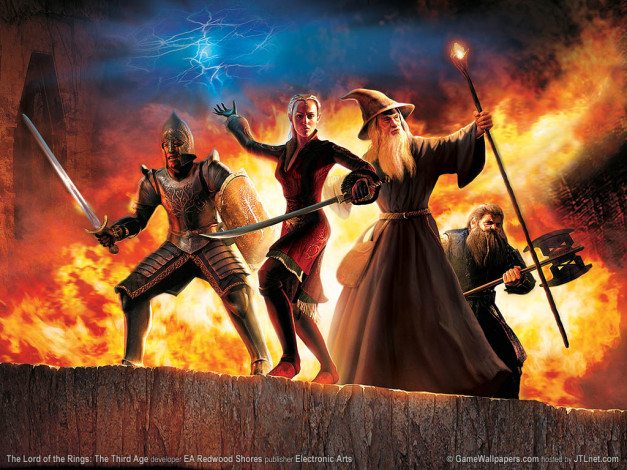 Обои картинки фото lord, of, the, rings, third, age, видео, игры