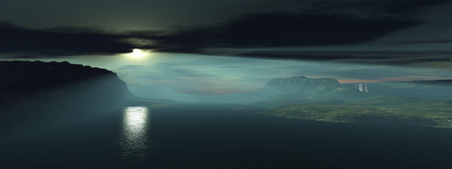 Обои картинки фото falls, on, carnivore, prime, 3д, графика, nature, landscape, природа