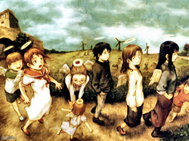 Обои картинки фото haibane, renmei, аниме