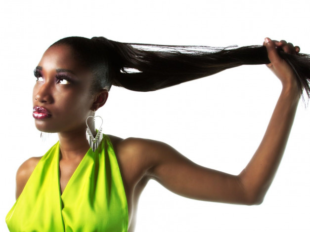 Обои картинки фото -Unsort Темнокожие, девушки, unsort, темнокожие, волосы, серьги