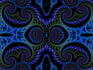 Картинка 3д графика fractal фракталы цвета фон узор