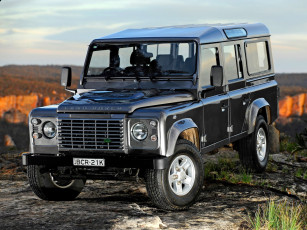 Картинка land rover defender 110 station wagon автомобили