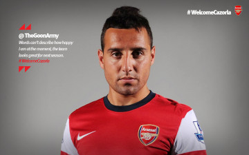 Картинка спорт футбол санти касорла welcome лучшая команда в мире arsenal арсенал santiago cazorla