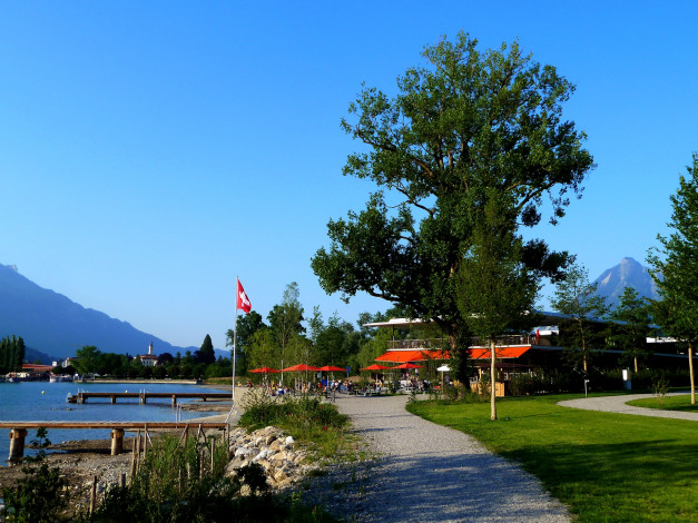 Обои картинки фото швейцария, зарнен, города, улицы, площади, набережные