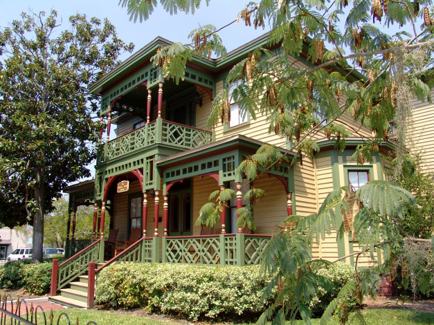 Обои картинки фото сша, флорида, фернандина, бич, города, здания, дома, дом