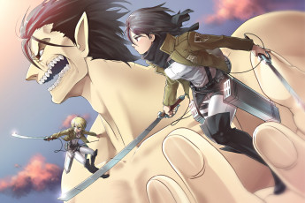 Картинка shingeki no kyojin аниме