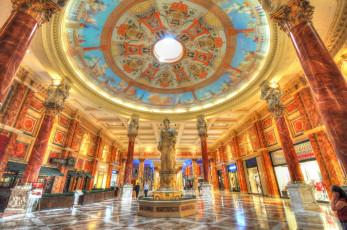 Картинка caesars palace hotel las vegas интерьер кафе рестораны отели колонны статуя роспись холл отель лас-вегас сизарс палас