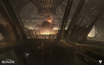 Картинка destiny видео игры космическая станция