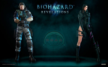 Картинка resident evil revelations видео игры chris redfield jessica sherawat