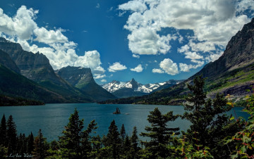 Картинка saint mary lake glacier national park montana природа реки озера монтана глейшер rocky mountains скалистые горы озеро