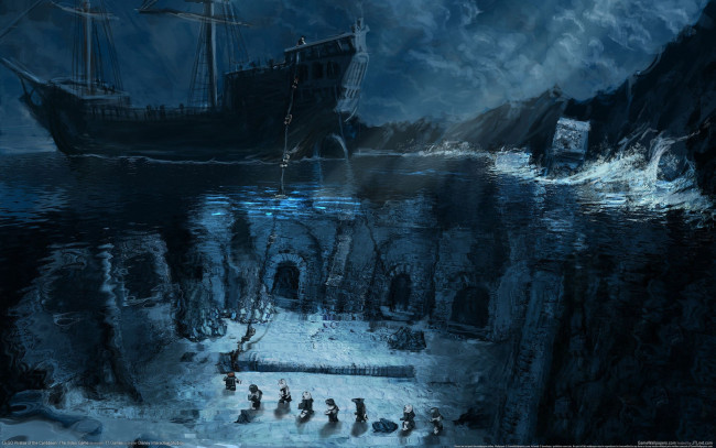 Обои картинки фото lego, pirates, of, the, caribbean, video, game, видео, игры, водолазы