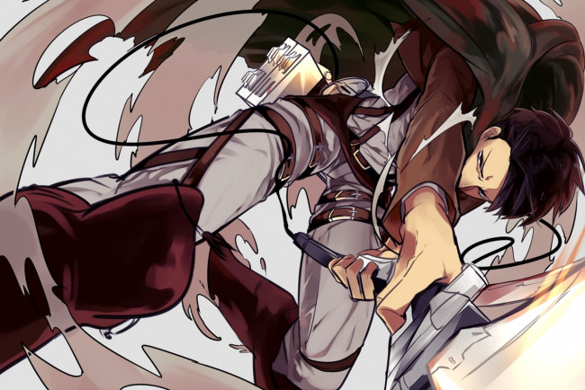 Обои картинки фото shingeki, no, kyojin, аниме