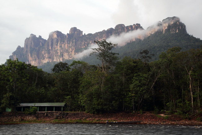 Обои картинки фото венесуэла, природа, побережье, река, лес, горы