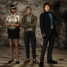 Картинка 3д+графика люди+ people девушка мужчины