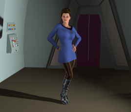 Картинка 3д+графика люди+ people девушка взгляд