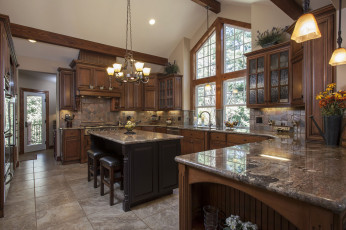 Картинка интерьер кухня стол