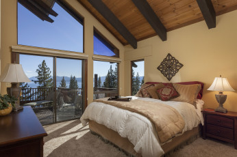 Картинка интерьер спальня кровать