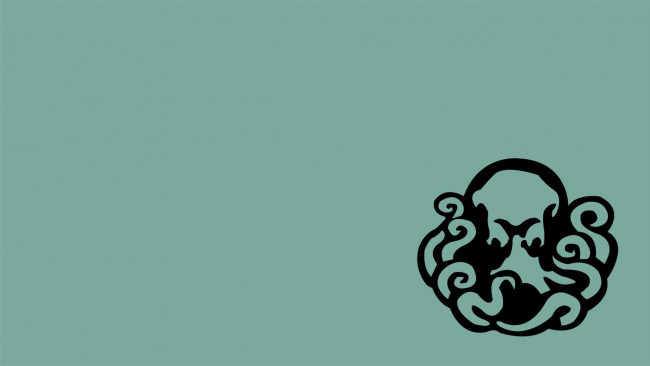 Обои картинки фото рисованные, минимализм, восьминог