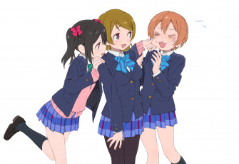 Картинка аниме love+live +school+idol+project love live school idol project hoshizora rin koizumi hanayo yazawa nico tagme artist арт девочки