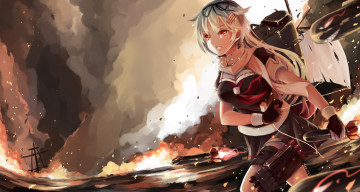 Картинка аниме kantai+collection kancolle yurix yuudachi kantai collection девушка арт