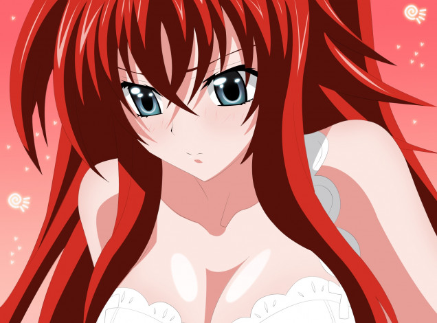 Обои картинки фото аниме, highschool dxd, фон, взгляд, девушка