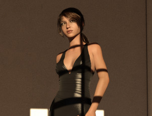 Картинка 3д+графика люди+ people девушка взгляд фон