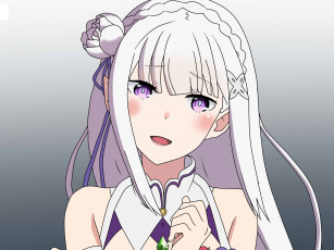 Картинка аниме re +zero+kara+hajimeru+isekai+seikatsu эмилия