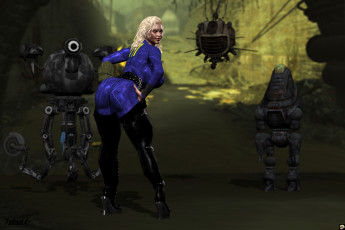 Картинка 3д+графика люди+ people девушка взгляд фон