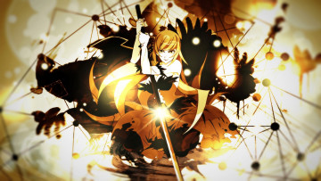 Картинка аниме bakemonogatari фон взгляд девушка